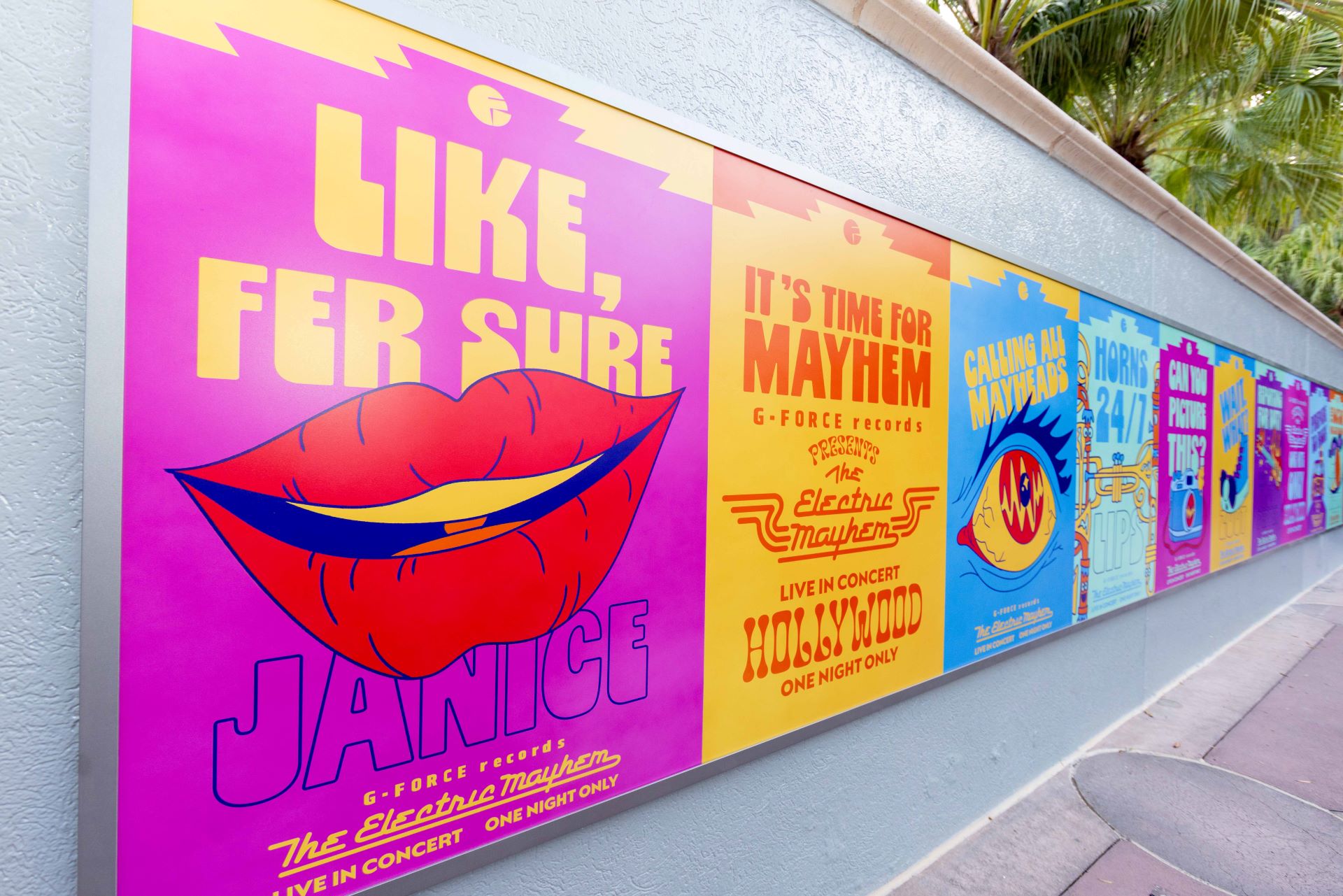 Posters outside the new ride