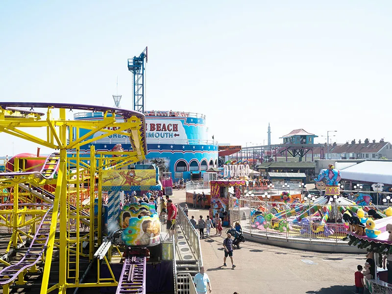 Traditional Roller Coaster at Great Yarmouth Pleasure Beach