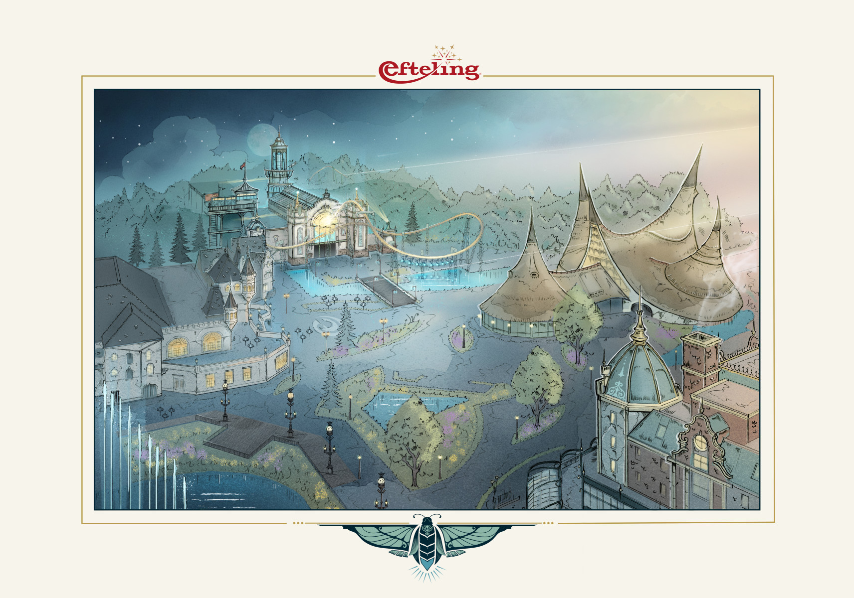 Concept artwork for Missie Luminar at Efteling