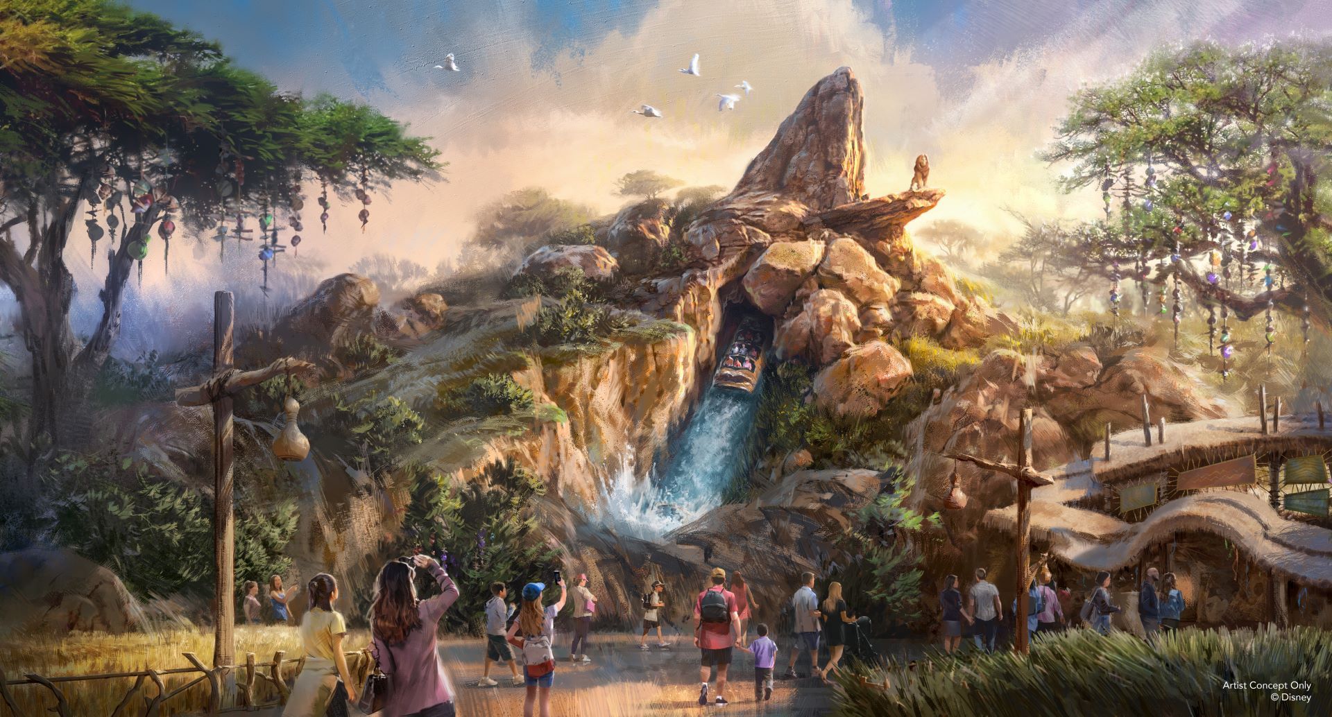 The Lion King attraction model for Disneyland Paris displayed at D23 2026
