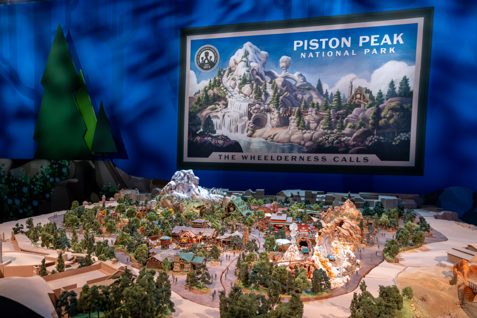 Piston Peak National Park model displayed at D23 2026