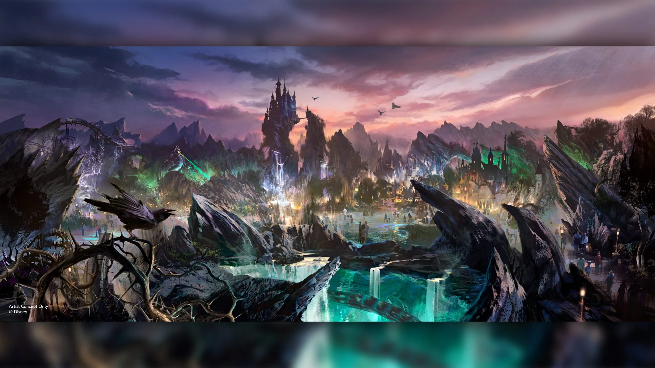 Villains Land concept artwork revealed at D23 2026