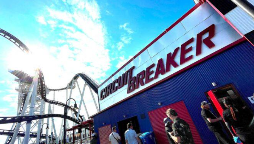Circuit Breaker tilt coaster at COTALAND in Austin