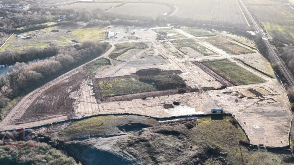 Universal UK Resort construction site near Bedford