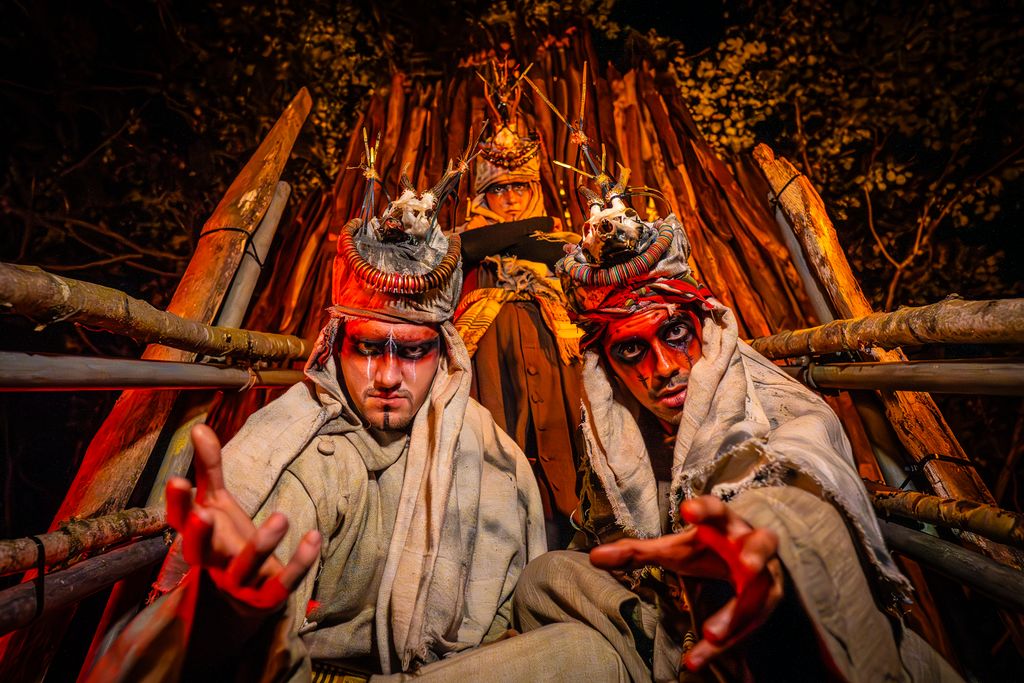 Shocktober Fest scare attraction at night