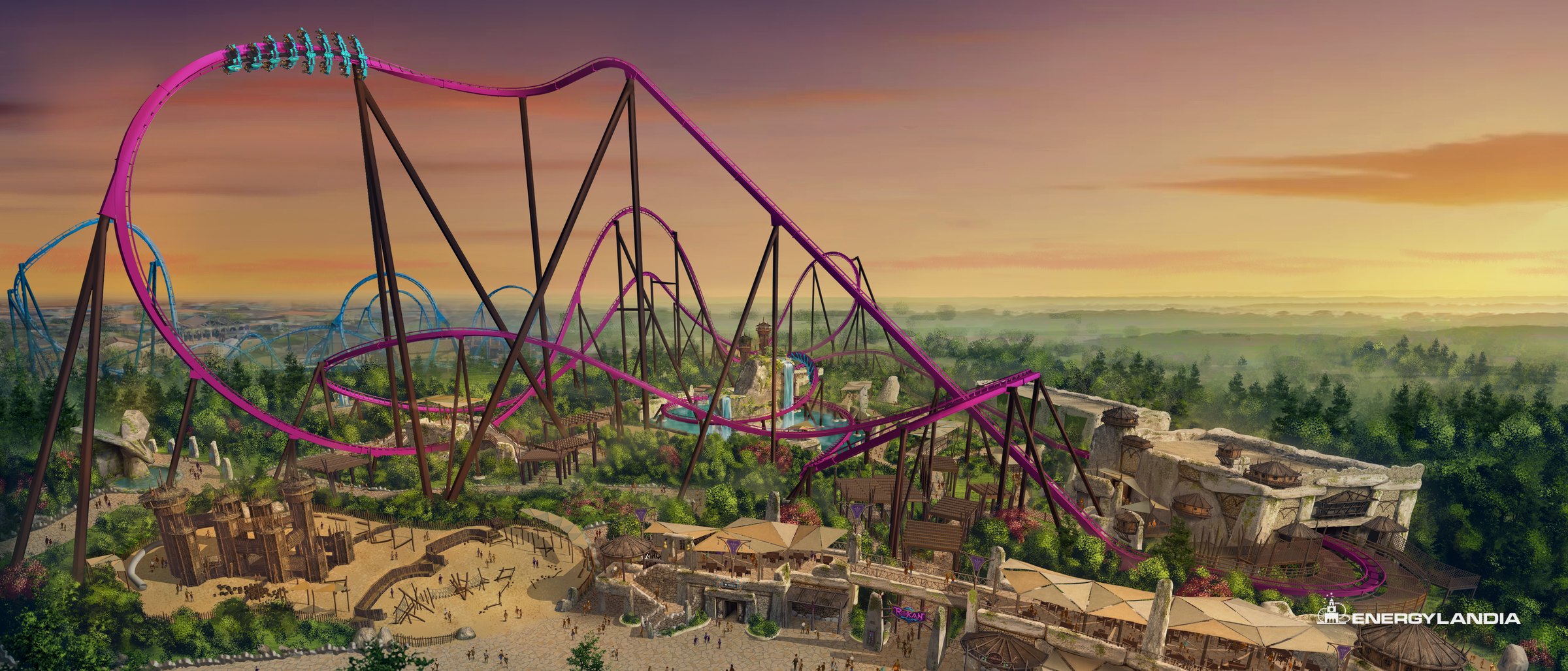 Project visualisation of Rokan at Energylandia
