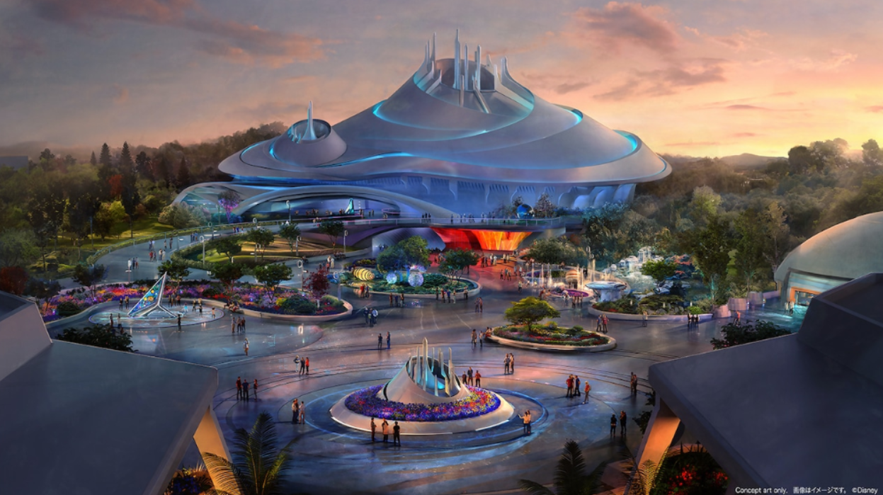 Disney Reveals Space Mountain Earthrise for Tokyo Disneyland